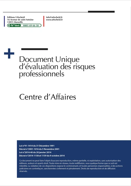 PANNEAU DOCUMENT UNIQUE D'EVALUATION DES RISQUES (A0333