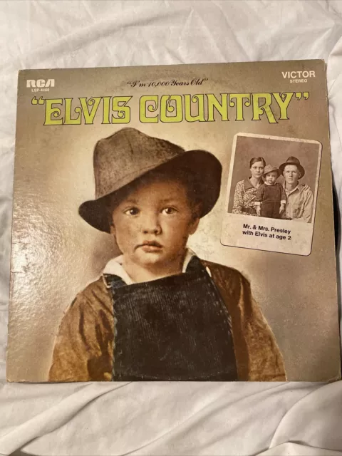 ELVIS PRESLEY ELVIS Country I'm 10,000 Years Old LP Vinyl RCA Records ...