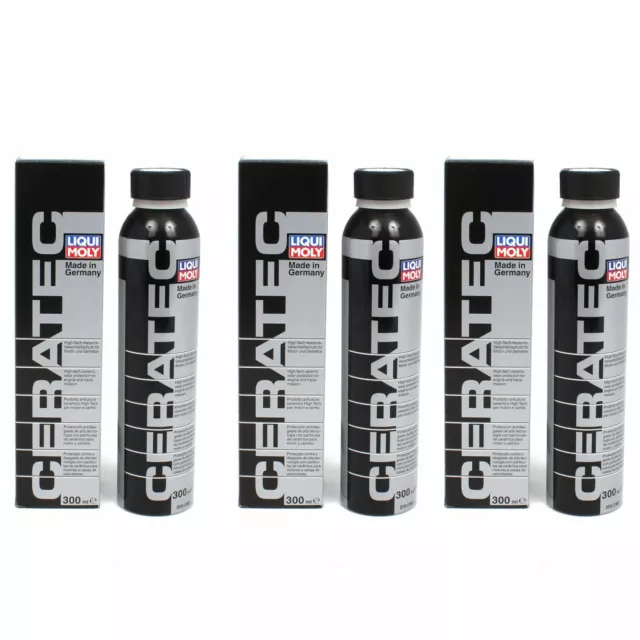 3x 300ml LIQUI MOLY 3721 CeraTec Keramik Verschleißschutz Öl Additiv Ceratec