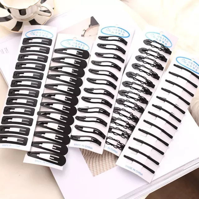 36PCS Black Hairgrips Simple Style Hairpins Gift Hair Barrettes  Womens