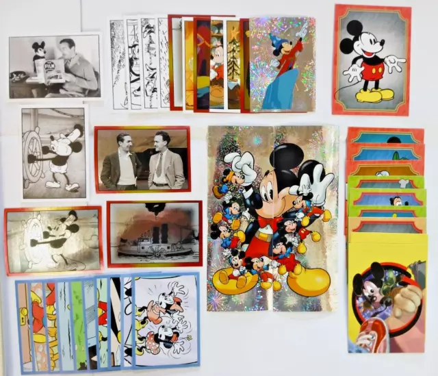 Mickey Mouse Disney 90 Years Panini Hardcover Album + Complete Set Stickers/Card 2