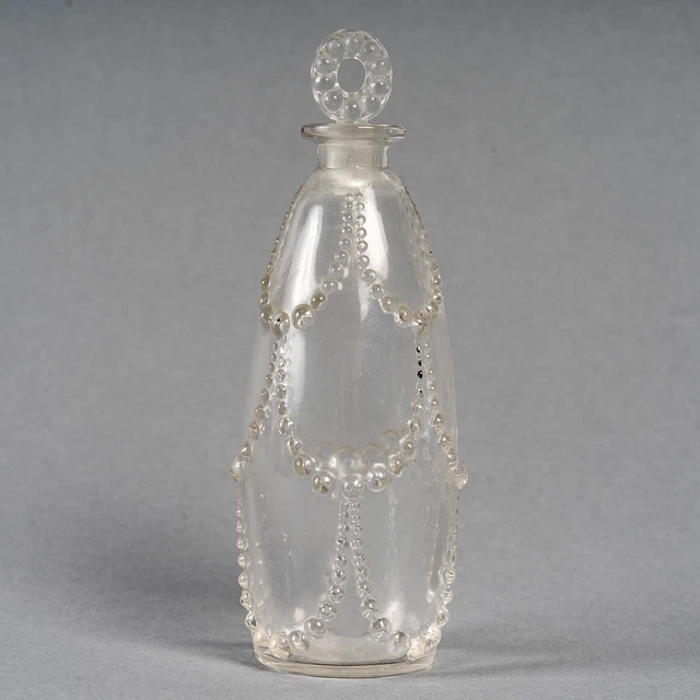 FLACON PALERME PERLES Ren Lalique R.Lalique Glass Perfume Bottle