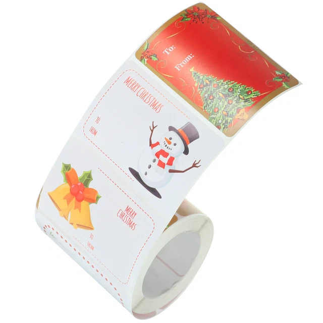 Christmas Decoration Stickers Multifunction Label Envelopes