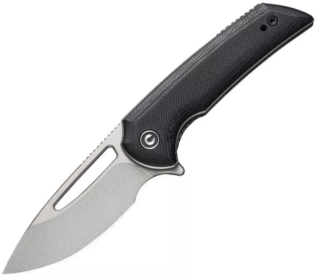 Civivi Odium Linerlock Black 2.63" D2 Steel G10 Pocket Knife C2010D