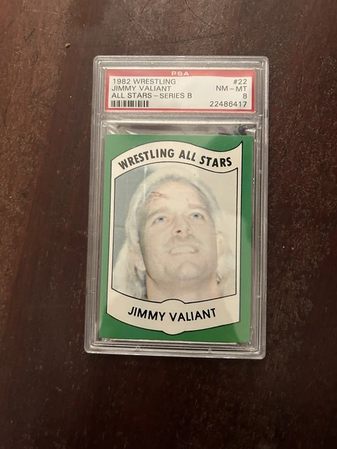 Jimmy Valiant 1982 Wrestling All-Stars Series B Card #22 Psa 8 Near Mint
