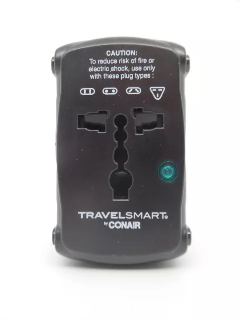 Travel Smart by Conair Worldwide All-in-One Adapter black