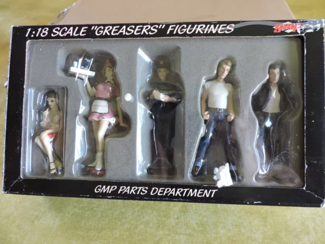 FIGURINES FILM GREASE - " GREASERS " 1/18 - gmp G1800132 -  NEUF