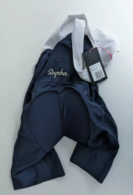 RRP £110 Rapha Men's Core Bib Shorts Blue Medium *BNWT* Cycling