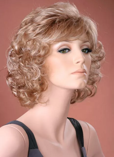 Fashion Wig Ladies Full Soft Curls Ash Blonde Full Wig Natural Classic Style