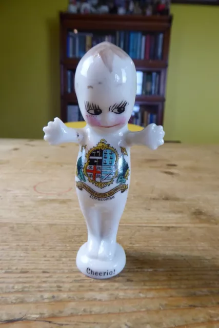 Vintage Crested China 4.75" Kewpie Doll Willow Art China Ilfracombe Crest