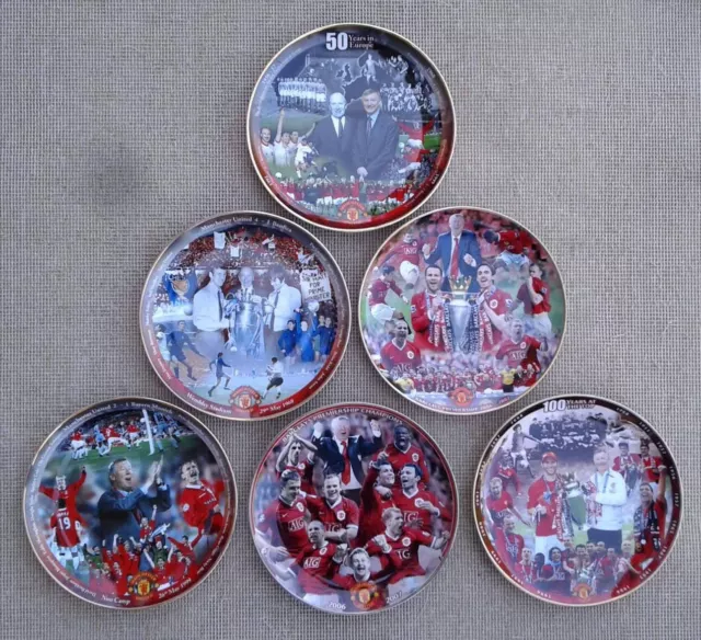 Danbury Mint - Manchester United Collector Plate Selection - Limited Edition.