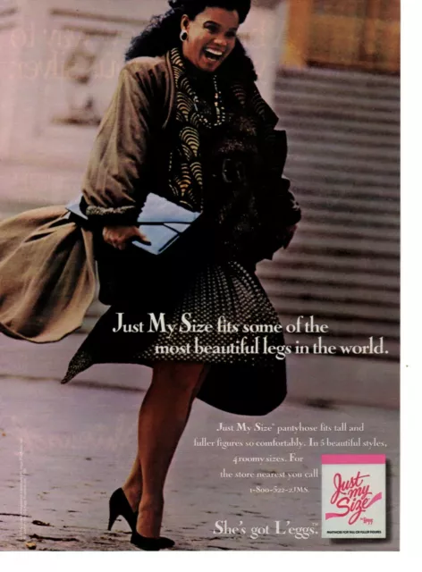 1990 Just My Size Bra Panty Women's Fashion vintage print ad 90's  advertisement