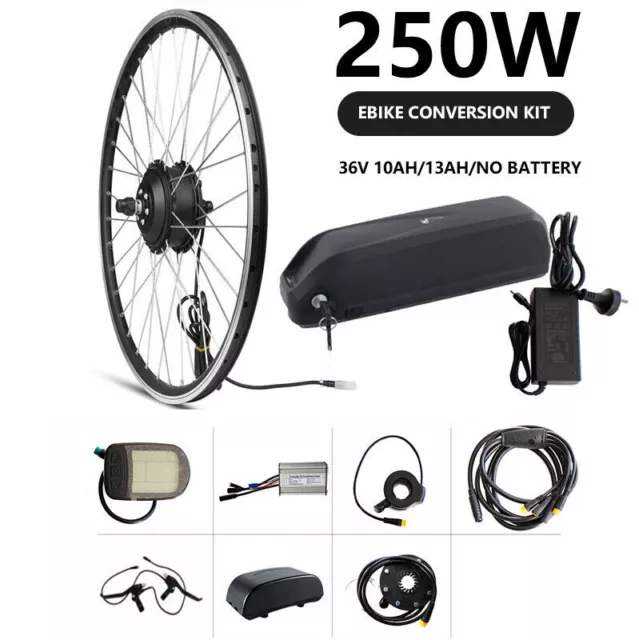 36V Front Rear Hub Motor Ebike Conversion Kit for 26" 700c 29" Bicycle MTB