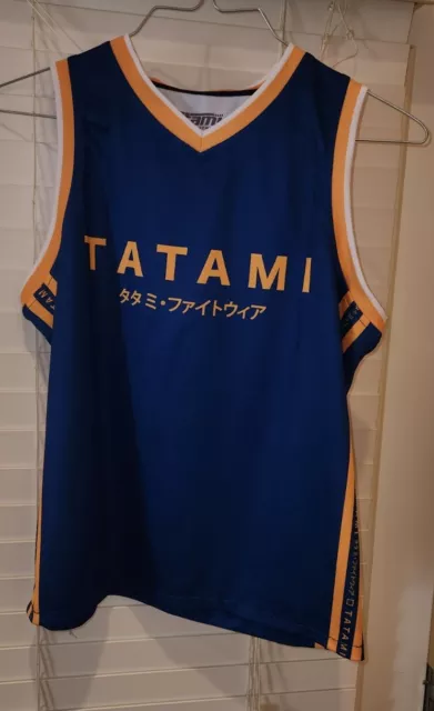 TATAMI Fightwear Katakana Tank Top - Navy MENS SMALL..........................B7