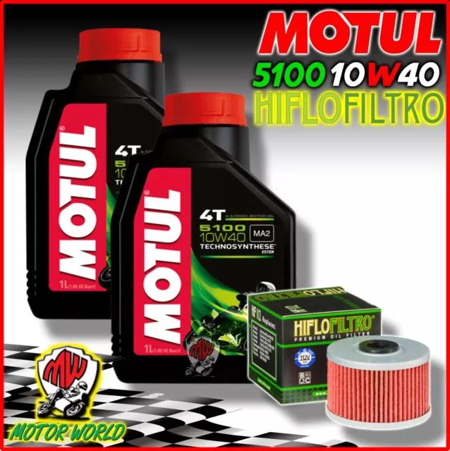 Set Service 2L Öl MOTUL 5100 10W40 + Ölfilter Gas 450 FSR Ec Sm 08