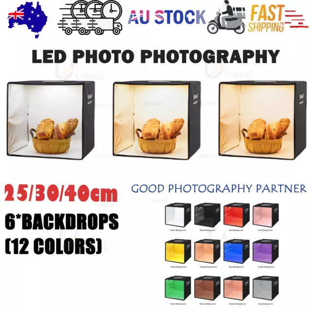 25/30/40cm Photography LED Light Box Tent Portable Cube Room Photo Studio PULUZ