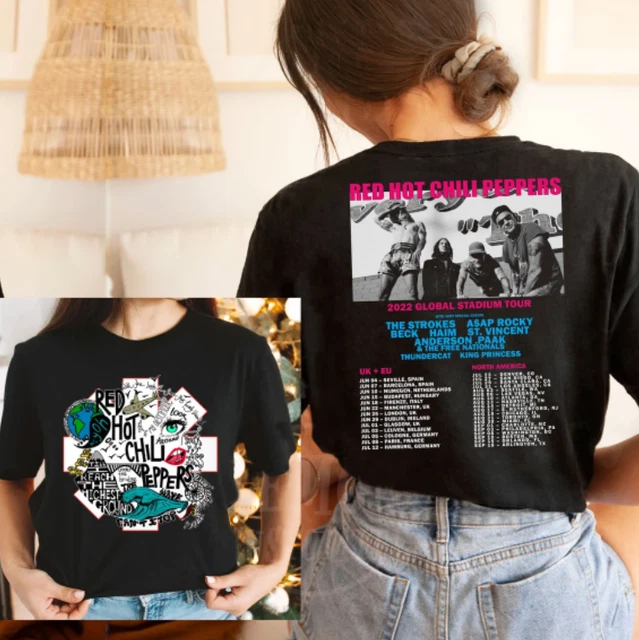 RED HOT CHILI Peppers 2022 Tour Shirt RHCP 2022 Global Stadium Tour
