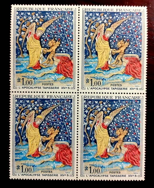France 1965  bloc de 4 timbres  neuf**  YV N° 1458 tableau tapisserie Apocalypse
