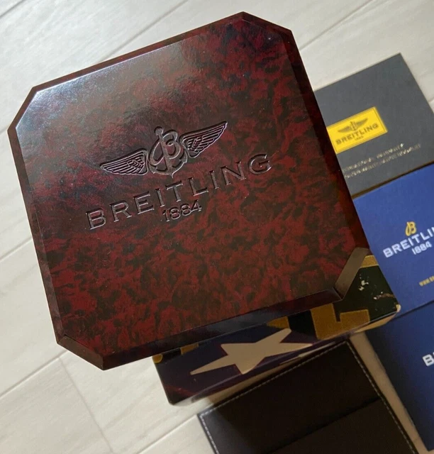 Boîte à Montre Breitling Vintage - Boîtier Bakélite Marron Avec étui Extérieur