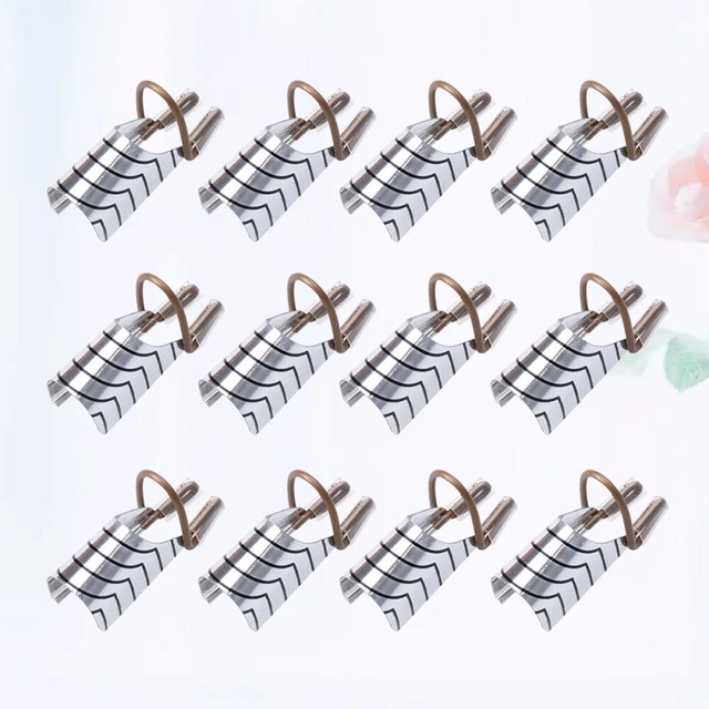 15 pz adesivi guida unghie gel forme metallo unghie