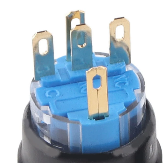 Pulsante interruttore accensione avviamento motore auto impermeabile 12 V nero zi