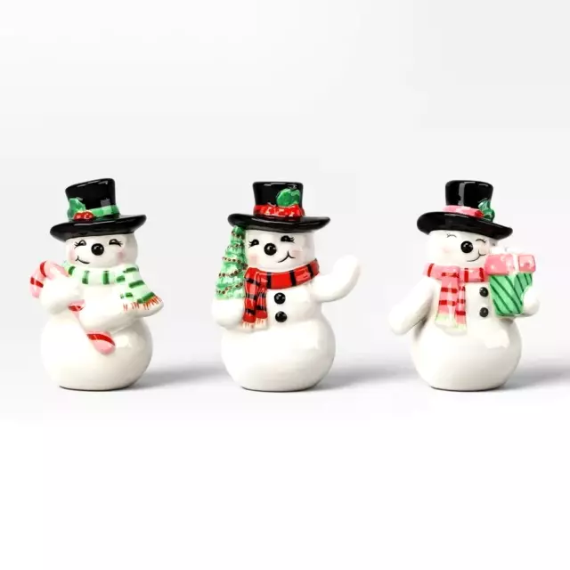 Target Ceramic Snowman Set Wondershop 3 pc Set