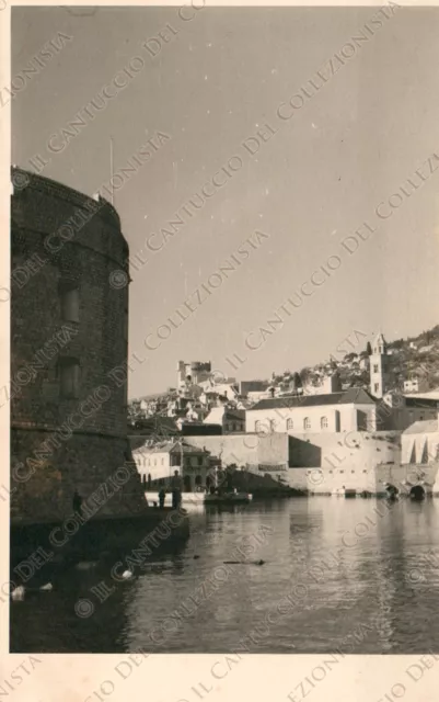 CROATIA 1941 Dubrovnik Ragusa Porporella Porporela old port Photo postcard