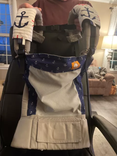 Tula Ergonomic Baby Carrier blue anchors & Gray