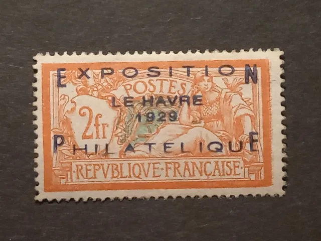 France timbres yt 257A exposition philatélique Le Havre 1929 neuf XX signé Brun