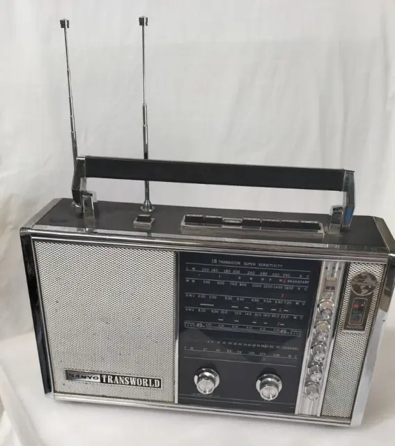 Vintage Radio Scarce Sanyo Transworld 18H-815 Multiband Radio - unrestored - AF