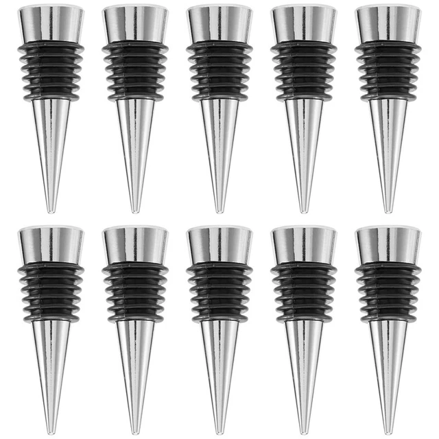 Tapones de botella reutilizables Wine Stopper, 10 piezas con hermético a prueba de fugas, hágalo usted mismo WinY5K7