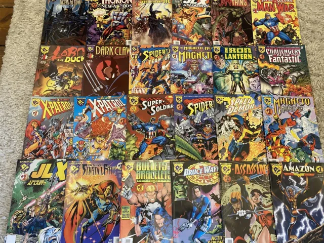 Komplettset alle 24 AMALGAM Comics DC Marvel alles NEAR NEUWERTIG Dark Claw Spider-Boy