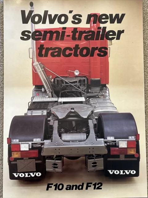 Brochure informazioni di vendita trattori semirimorchio camion Volvo F10 F12