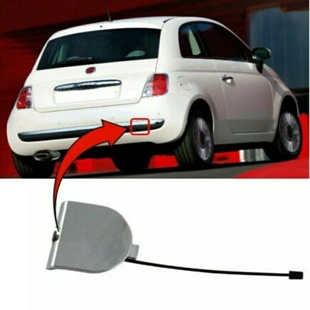 Cache œil De Remorquage Pour Fiat 500 (2007-2012) - Pièce De Rechange Chromée - Référence OEM 735455393
