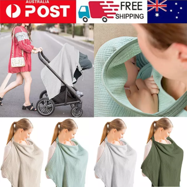 Womens Mum Breastfeeding Feeding Baby Nursing Cover Privacy Shawl Cloth Blanket