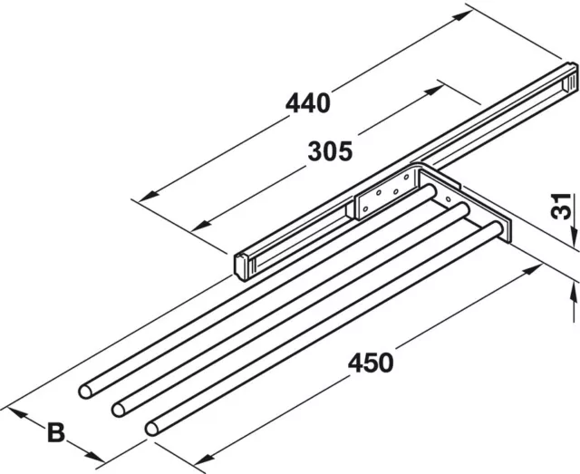 Porte serviette salle de bain Chrome Porte-Serviette Coulissant Pivotant Résumé 3