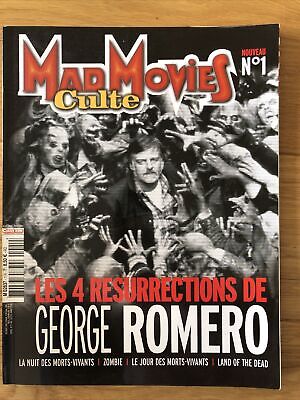MAD MOVIES CULTE n° 1 GEORGE ROMERO LA NUIT DES MORTS-VIVANTS ZOMBIE LE JOUR DES 