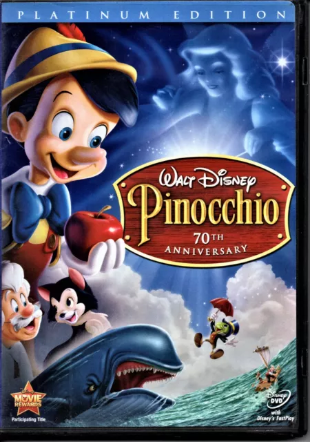 Disney's Pinocchio 70th Anniversary Platinum Edition 2-Disc DVD/Bonus Features