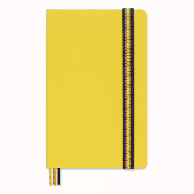 Moleskine x K-Way Notebook, Custom Edition Ruled Layout and Hard Cover Journal,