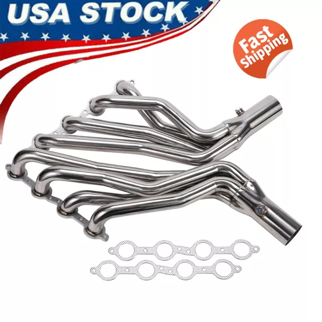 LS Swap Long Tube Headers For 1960-1998 Chevy GMC C10 C1500 LS1 LS2 LS3 LS6 LS7