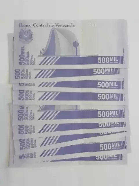 Banknoten Venezuela, 10 x 500.000 (500 Mil), 2020, unc. 2