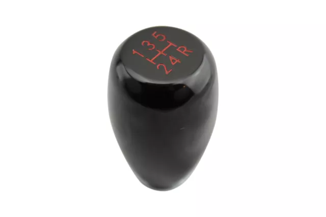 black T1 gear shift knob 5 speed red for nissan