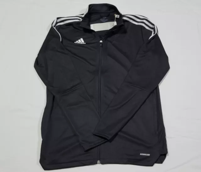 Adidas Mens Tiro 21 Track Jacket Football Soccer GM7319 Size Large Black White