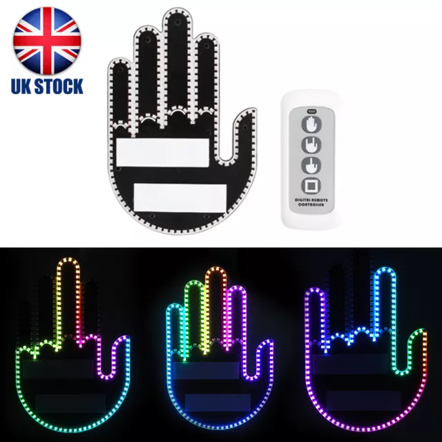 HAND GESTURE LIGHT For Car Finger Gesture Light With Plastic Remote Finger  Light £13.84 - PicClick UK