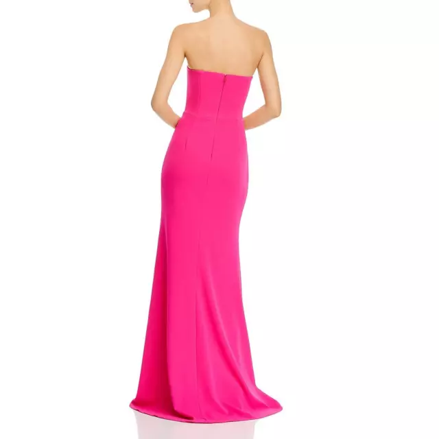AQUA WOMENS PINK Twill Strapless Formal Evening Dress Gown 12 BHFO 7692 ...