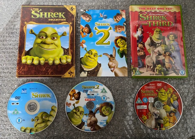 THE SHREK TRILOGY DVDs | The Shrek Collection & The Third DVD | Used ...
