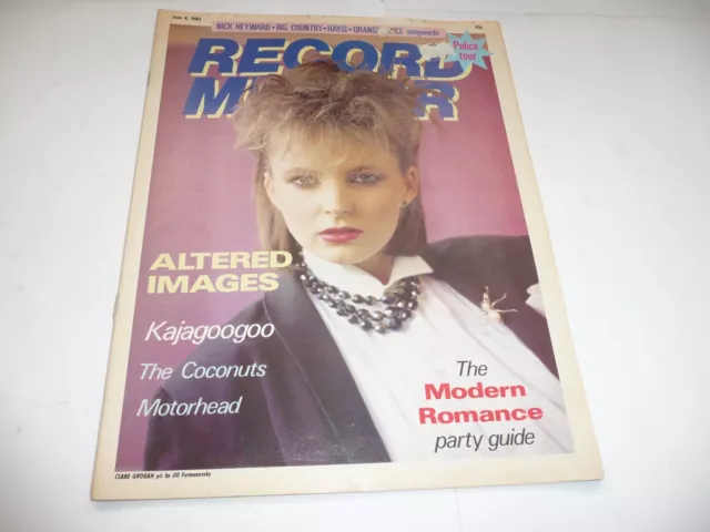 Record Mirror Magazine (4/6/83) - Clare Grogan (of Altered Images) cover