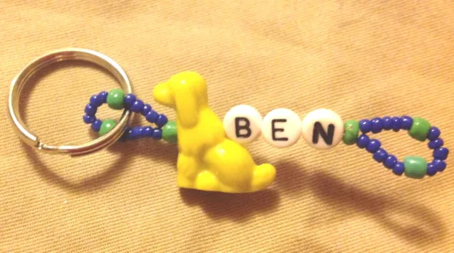 Boys Or Men's Personalized Keychain Or Zipper Pull With The Name Ben-New