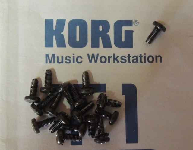 LOT  original  17 Vis plaque metal sous KORG M1 utilisable sur Korg T series