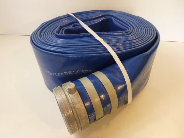 Goodyear Spiraflex 4" x 50 FT (?) Blue Discharge Hose 50 PSI